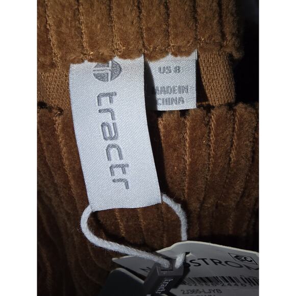 Tractr Girls Size 8 Brown Corduroy Overalls Trendy NWT - Picture 4 of 4